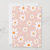 Daisy Wild One Invitation Girl 1er anniversaire In (Dos)