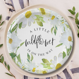 Daisy Wildflower Baby shower Zomerbloesem Papieren Bordje