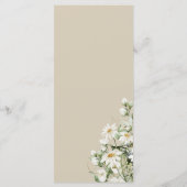 Daisy Wildflower Boho Wedding Menu (Achterkant)