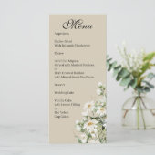 Daisy Wildflower Boho Wedding Menu (Staand voorkant)