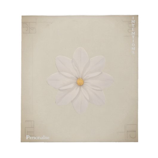 Daisy Wildflower Personal ScrapbookPaper Notitieblok (Voorkant)