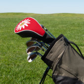 Daisy with Initial Red Golfheadcover (Insitu)