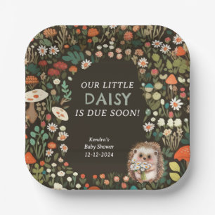 Daisy Woodland Animal Forest Baby shower Papieren Bordje