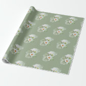 Daisy Wrapping Paper Cadeaupapier (Uitgerold)