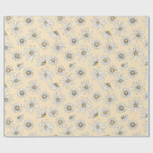 Daisy Wrapping Paper - Geel Cadeaupapier (Vlak)