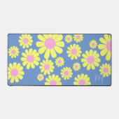 Daisy Yellow Blue Bureau Mat (Recto)