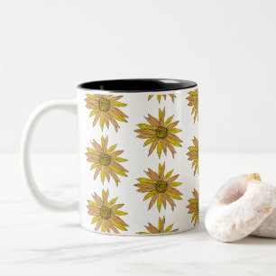 Daisy Yellow Flower Painting Boeket Koffie Mok