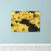 Daisy Yellow Flowers Flora Foto Prints (Insitu (Houten vloer))