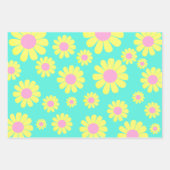 Daisy Yellow Green Inpakpapier Vel (Voorkant 2)