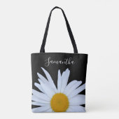 Daisy Zwart Wit Script Draagtas (Achterkant)