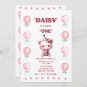 Daisy's eerste verjaardag kaart (Voorkant / Achterkant)