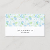 Daity Pastel Floral Web Design Carte de visite (Devant)