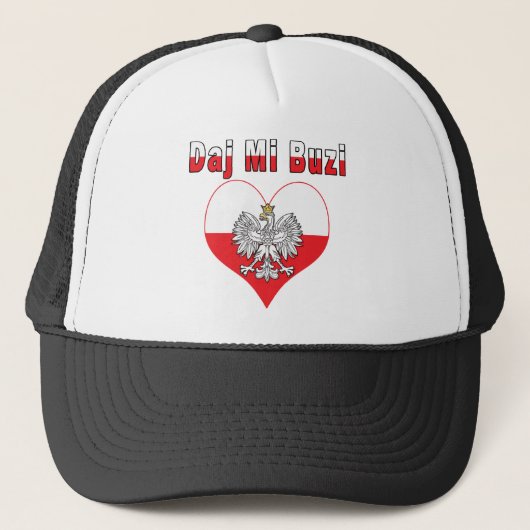 Daj Mi Buzi Eagle Heart Trucker Pet (Voorkant)