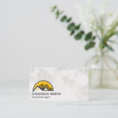 Dak en stadsgezicht | Marmer Visitekaartje (Staand voorkant)