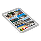 Dakar I Love - Senegal - Magneet (Rechterzijde)