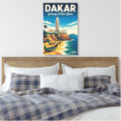 Dakar Sénégal Affiche de voyage rétro Impression d (Insitu(Chambre))