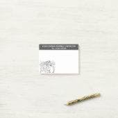 Dakbedekking Aannemer Cartoon Thema te personalise Post-it® Notes (Op bureau)