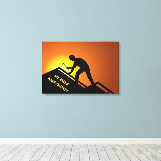 Dakbedekking Canvas Afdruk (Insitu (Houten vloer))