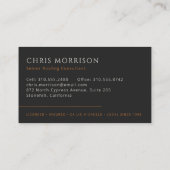 Dakbedekking dakdekker constructie Modern zwart ko Visitekaartje (Achterkant)