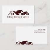 Dakbedekking, gieterijen, Visitekaartje voor de bo (Voorkant / Achterkant)