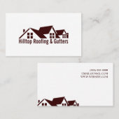 Dakbedekking, gieterijen, Visitekaartje voor de bo (Voorkant / Achterkant)