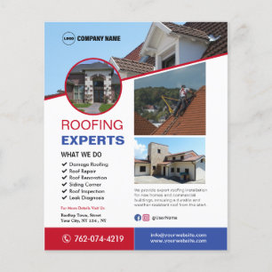 Dakbedekkingsservices op maat flyer