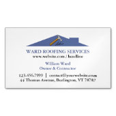 dakconstructie magnetisch visitekaartje (Voorkant)