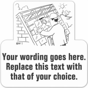 Dakcontractant of reserveringsservice sticker