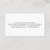 Dakdekker | Bouwplaats | Projectontwikkelaar. Visitekaartje (Achterkant)