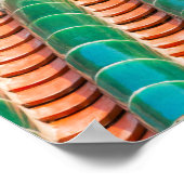 DakDetail van de Zuid-Putuo-tempel Poster (Hoek)