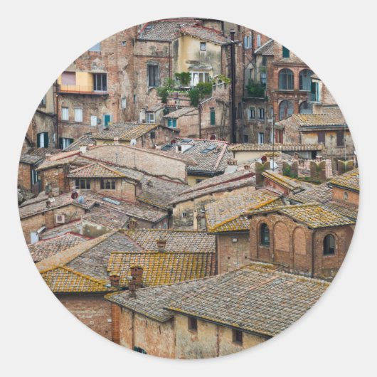Daken in Siena rond de sticker (Voorkant)