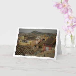 Daken van Benisanó Town, Valencia, Spanje Kaart