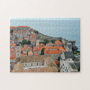 Daken van de oude binnenstad van Dubrovnik - Kroat Legpuzzel