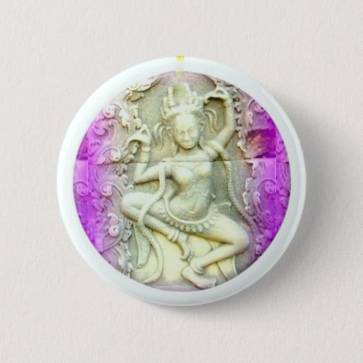 dakini-dansen ronde button 5,7 cm (Voorkant)