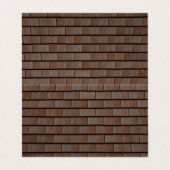 dakkaping, gevouwen visitekaartje (Buitenkant ongevouwen)