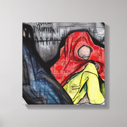 dakloze canvas afdruk (Voorkant)