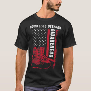 Dakloze veteranen Homeless Veteran Awareness Milie T-shirt