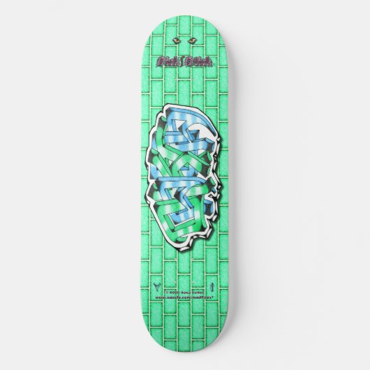 Dakota 02 ~ Custom Graffiti Art Pro Skateboard (Recto)