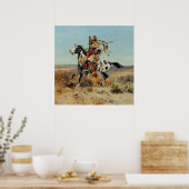"Dakota Chief" van Charles M Russell Poster (Keuken)