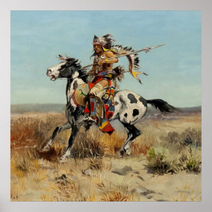 "Dakota Chief" van Charles M Russell Poster