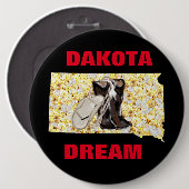 DAKOTA DREAM RONDE BUTTON 6,0 CM (Voorkant /achterkant)