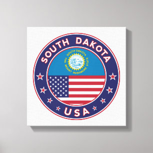Dakota du Sud, affiche du Dakota du Sud, toile