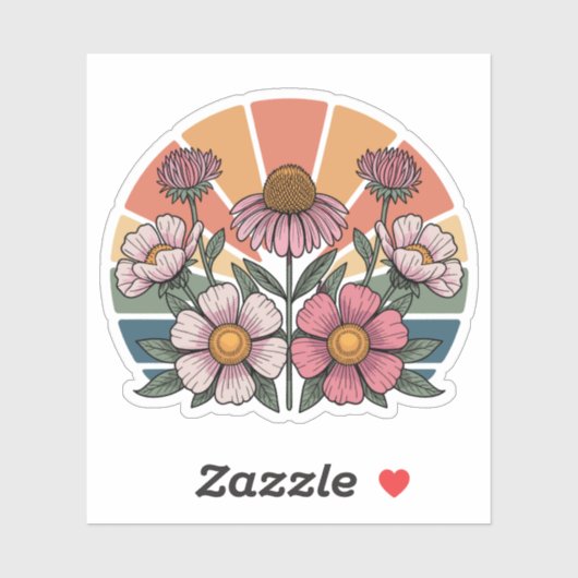 Dakota Floral Wildflower Sticker (Vel)
