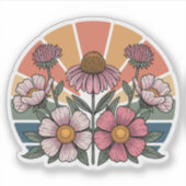 Dakota Floral Wildflower Sticker (Voorkant)