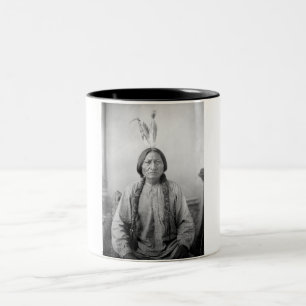 Dakota Leader Sitting Bull Native American Indian Tweekleurige Koffiemok