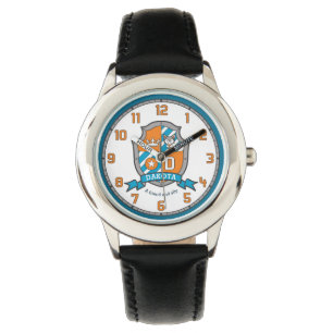 Dakota letter D, dat wil zeggen sinaasappel Horloge