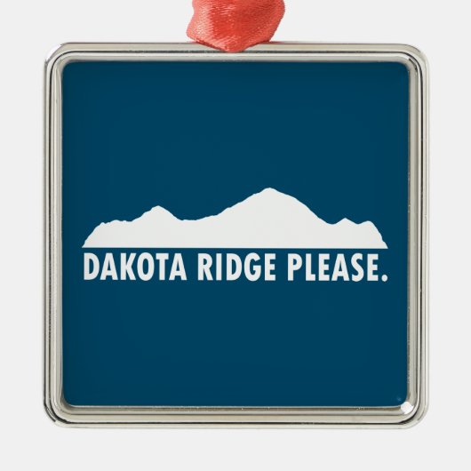 Dakota Ridge Please Metalen Ornament (Voorkant)