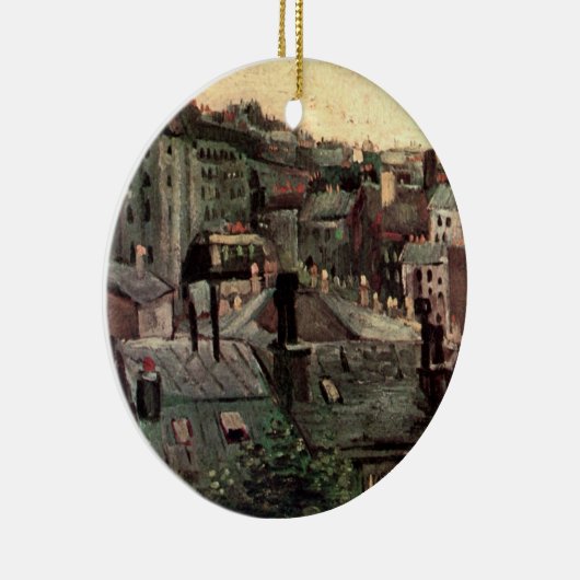 Dakpannen en dakbekkens van Vincent van Gogh Keramisch Ornament (Rechts)