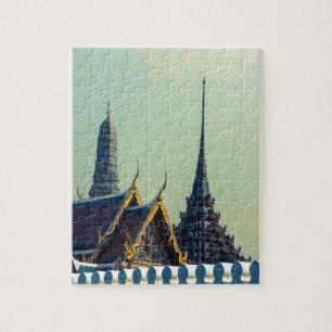 Dakpannen in Bangkok Thailand Legpuzzel