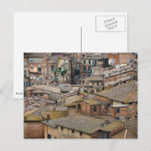 Dakpannen in het briefkaart Siena (Voorkant / Achterkant)